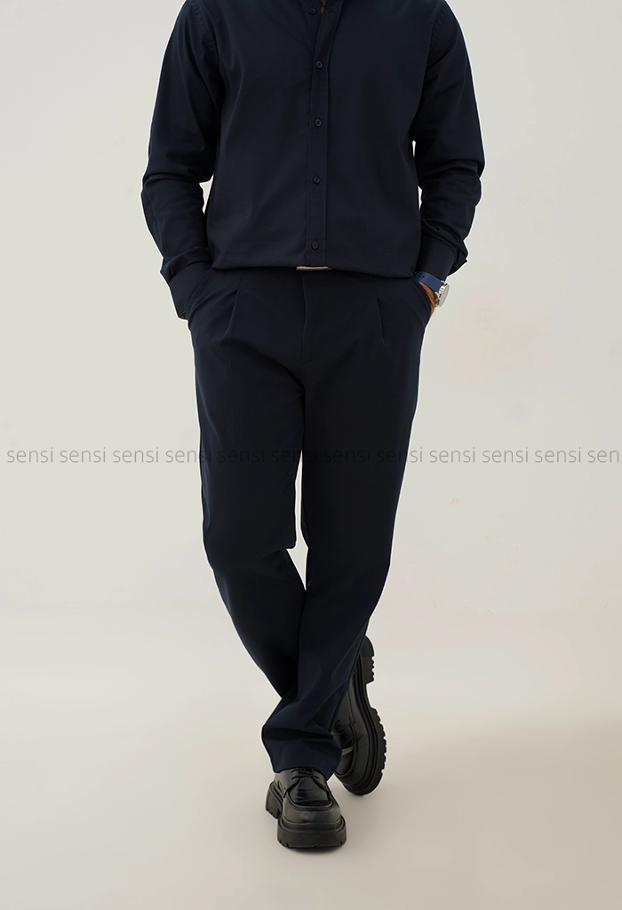 شلوار نیم بگ گاباردین کد20000055